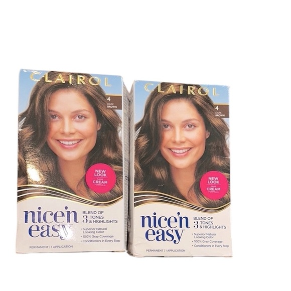 Clairol Nice'n Easy Hair Color 4 Brown set of two - Picture 1 of 4